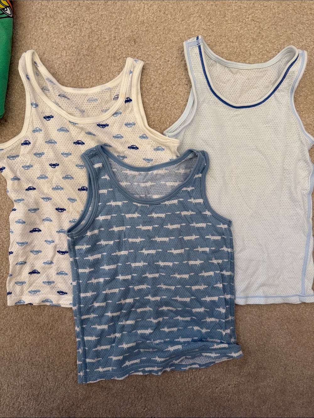 18-24month Kids Blue Shark Tank Top - Packable Summer Tee